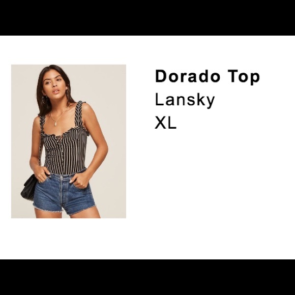 New & Sold Out Reformation Dorado Top in Lansky - Picture 4 of 8